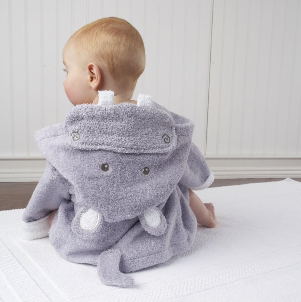Hooded Baby Bathrobe: Cozy Animal Towel For Baths