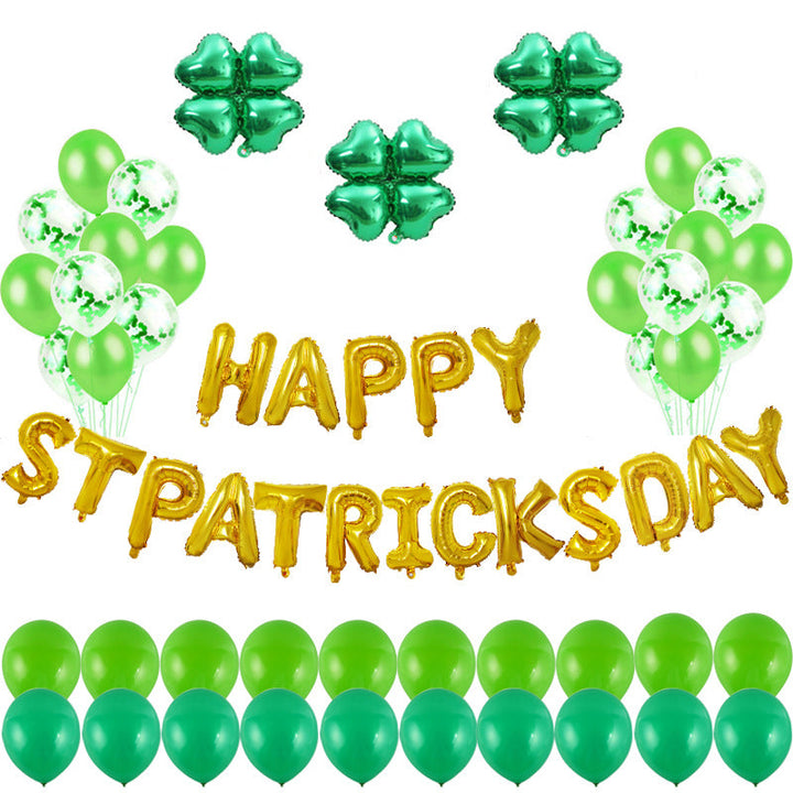 St. Patrick's Day Balloon Set for Lucky Party Backdrops
