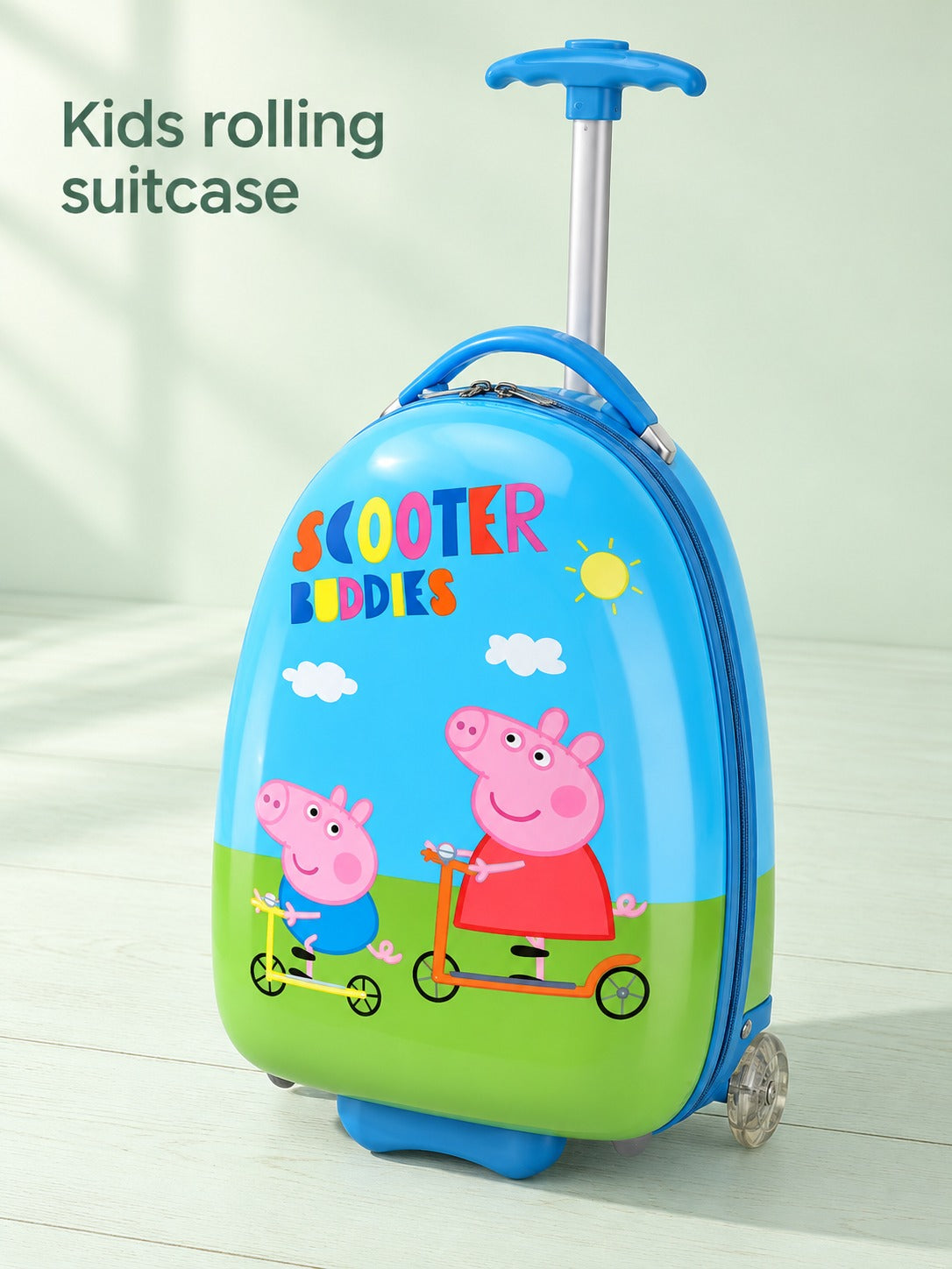 16 Inch Kids Rolling Suitcase with Wheels for Travel