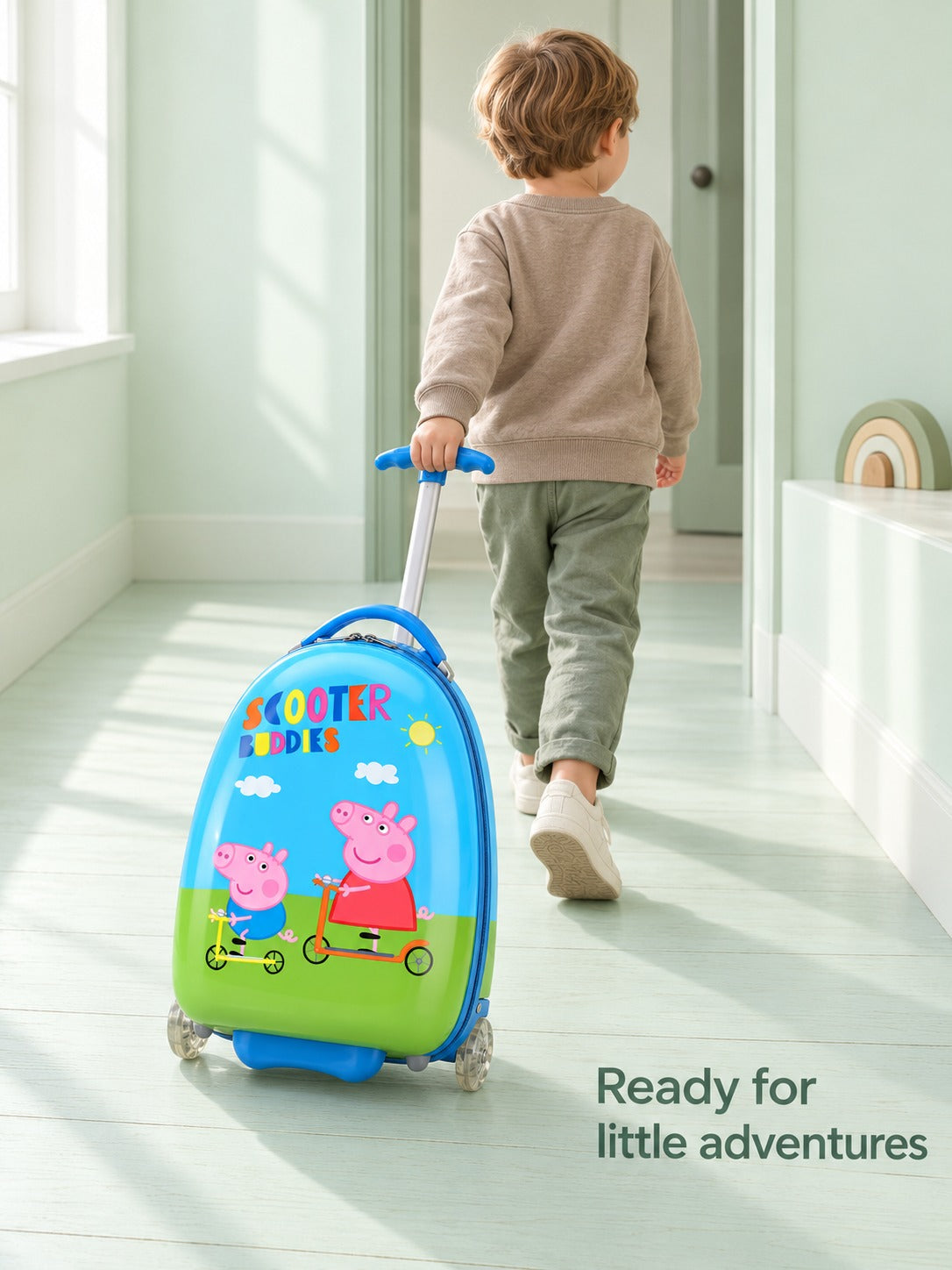 16 Inch Kids Rolling Suitcase with Wheels for Travel