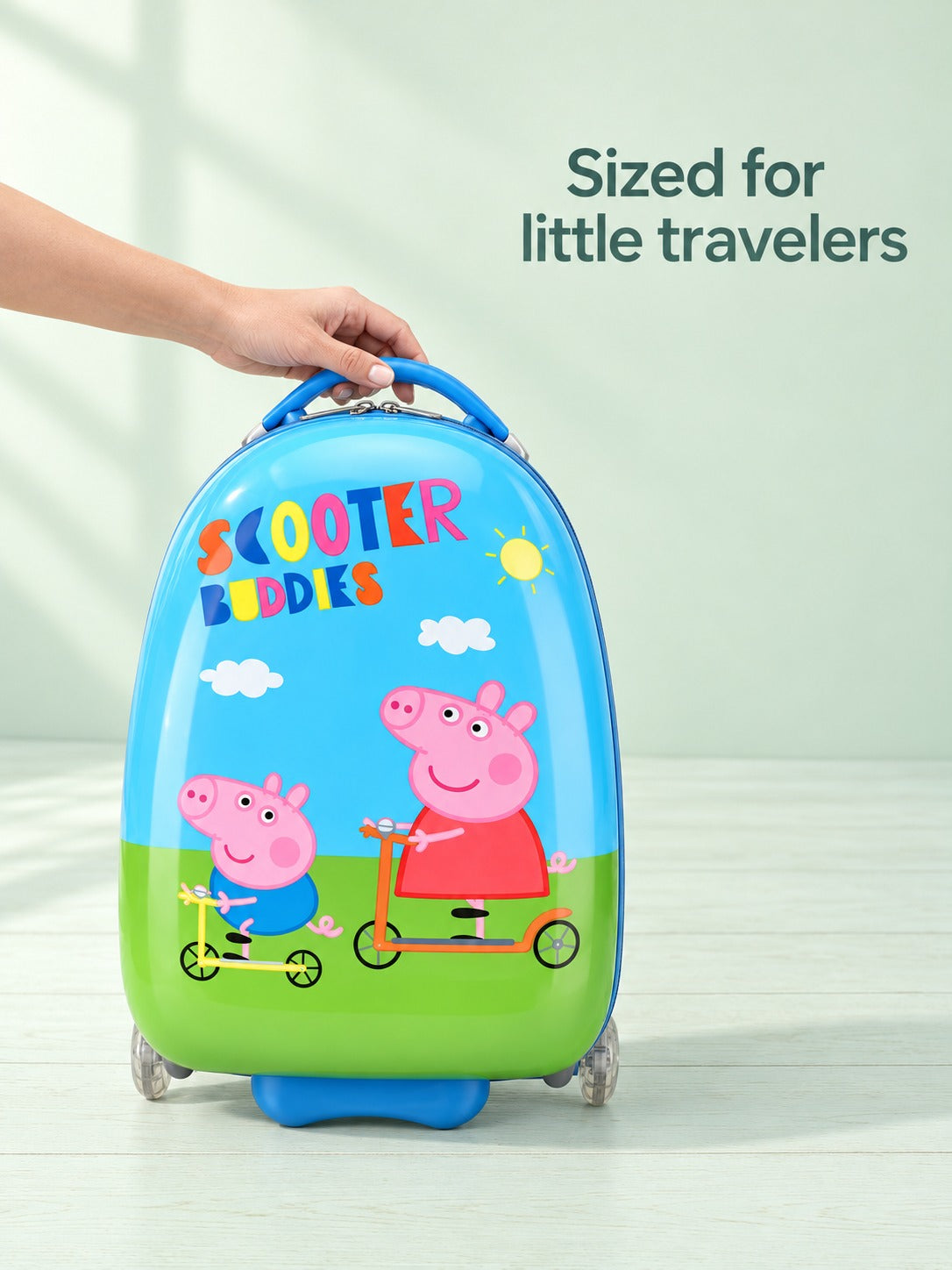 16 Inch Kids Rolling Suitcase with Wheels for Travel
