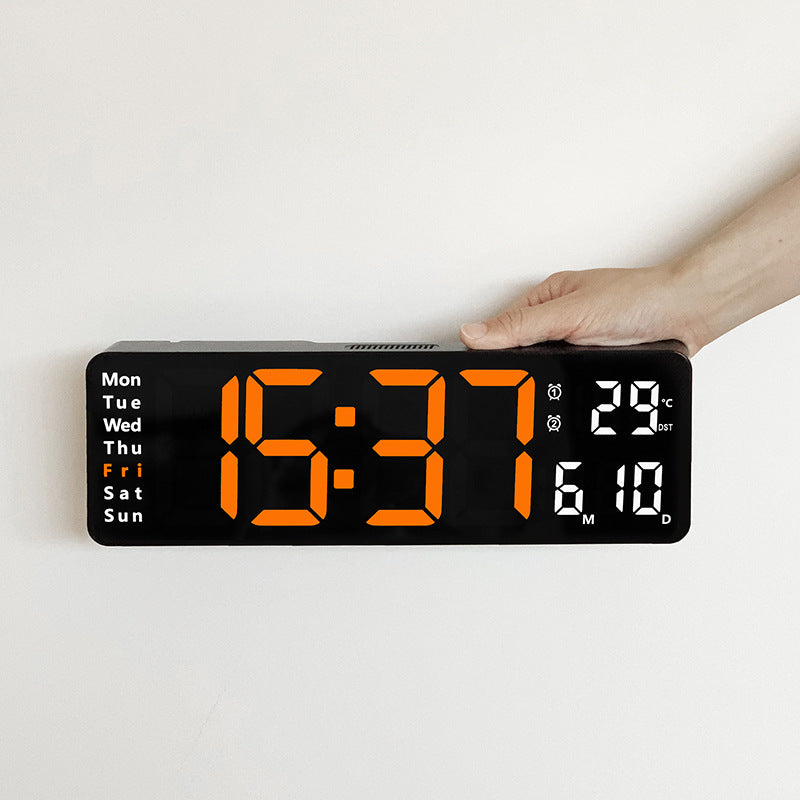 16-Inch Digital Wall Clock With At-a-Glance Display