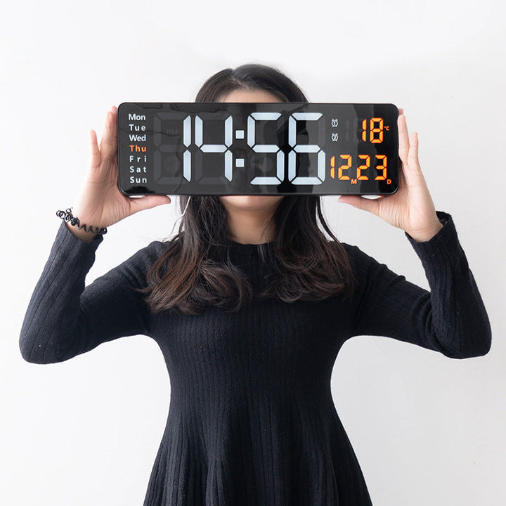 16-Inch Digital Wall Clock With At-a-Glance Display