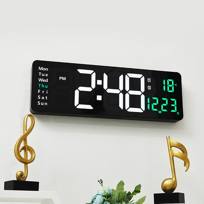 16-Inch Digital Wall Clock With At-a-Glance Display