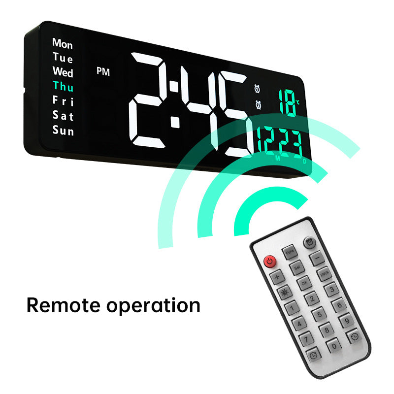16-Inch Digital Wall Clock With At-a-Glance Display
