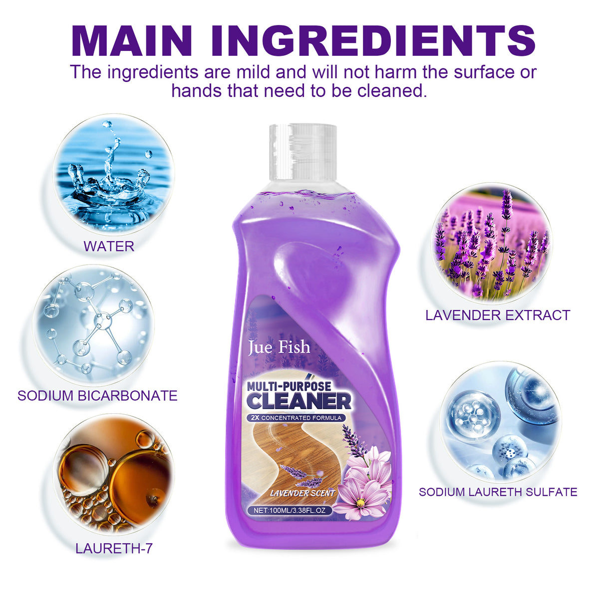 Multi-Purpose Floor Cleaner With Fresh Lavender Scent