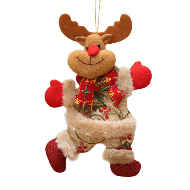 Plush Christmas Ornaments Set for a Cozy Tree Display