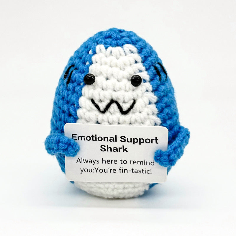 Handmade Knitted Gift Doll With Heartfelt Message