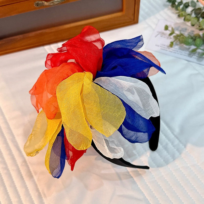Oversized Handmade Flower Headband for Statement Style