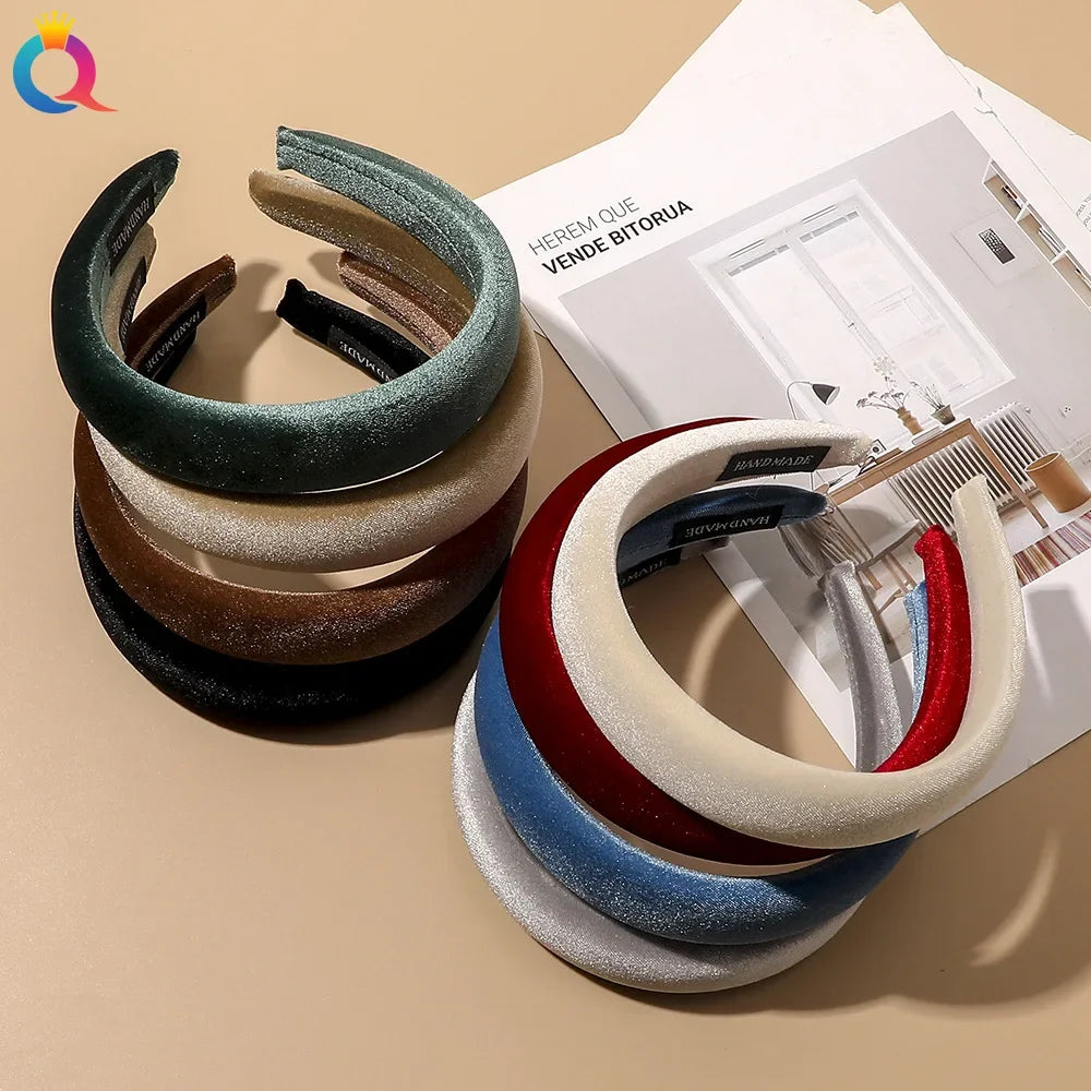 Velvet Wide Headband for Comfortable Polished Style