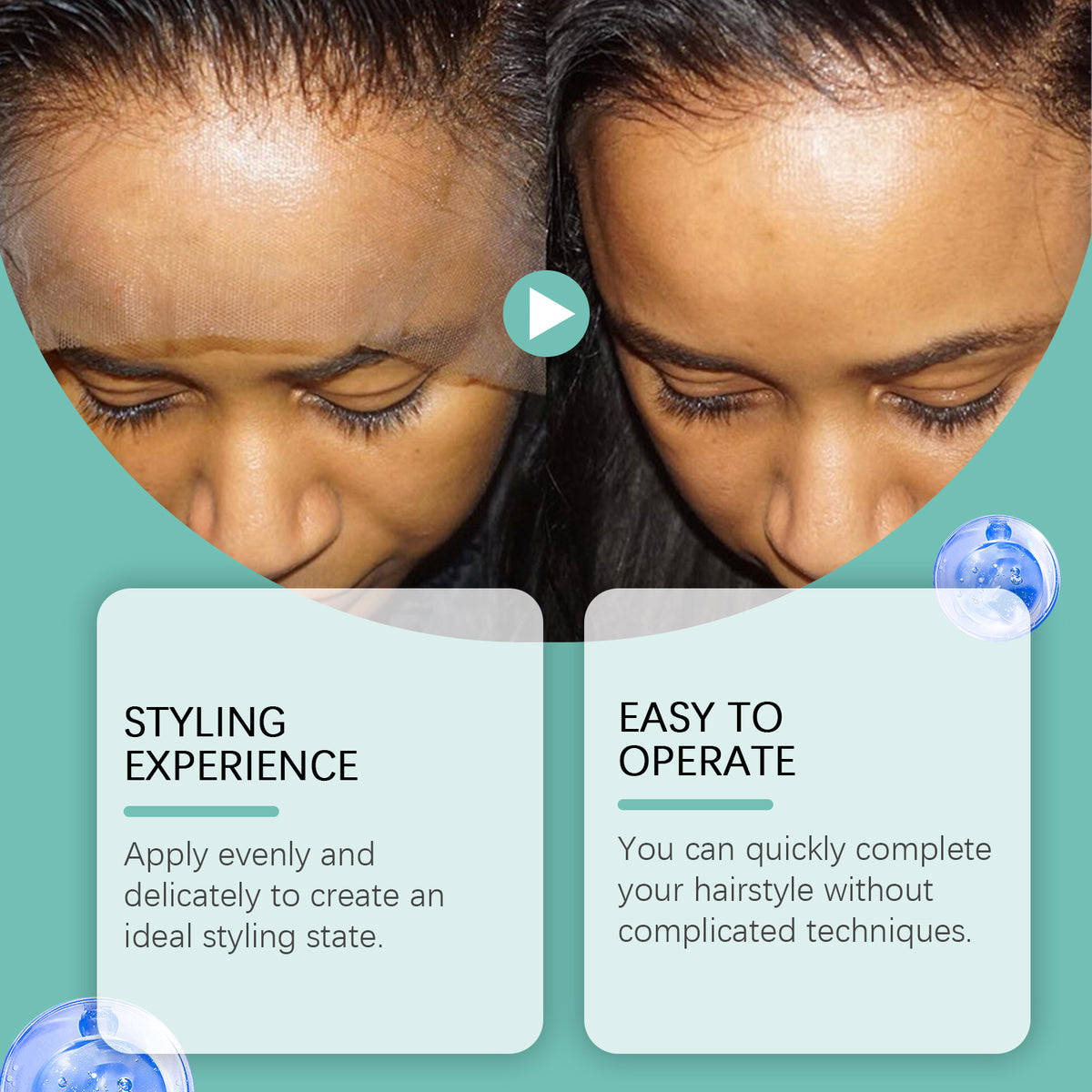 Wig Setting Mousse for Strong Hold & Edge Control