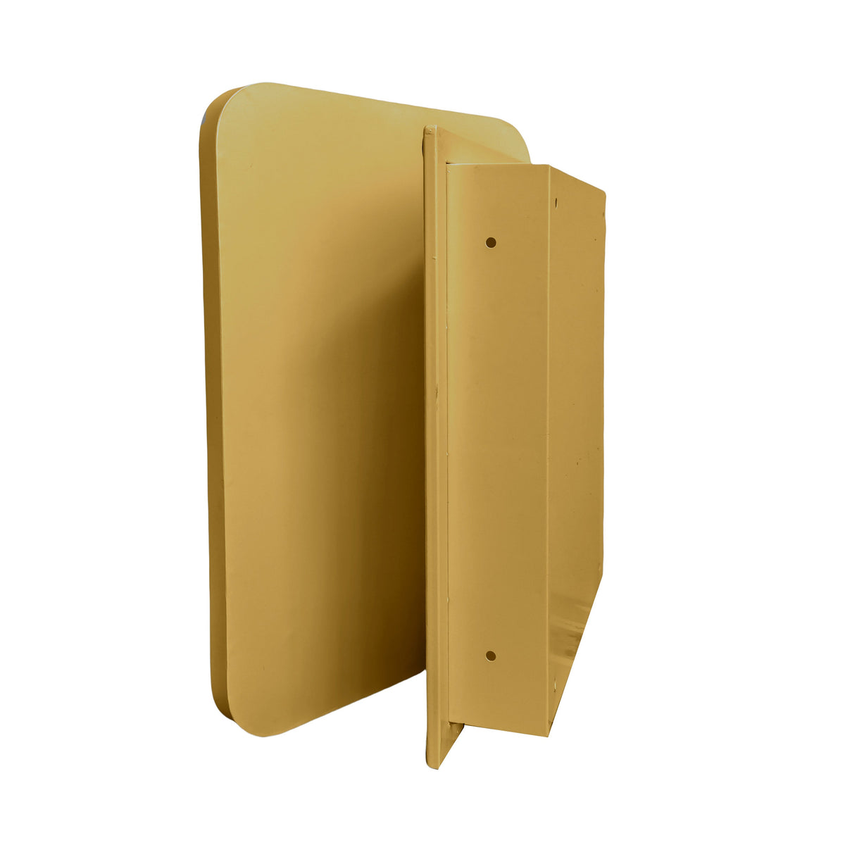 Recessed Medicine Cabinet with Mirror, Matte Gold Frame