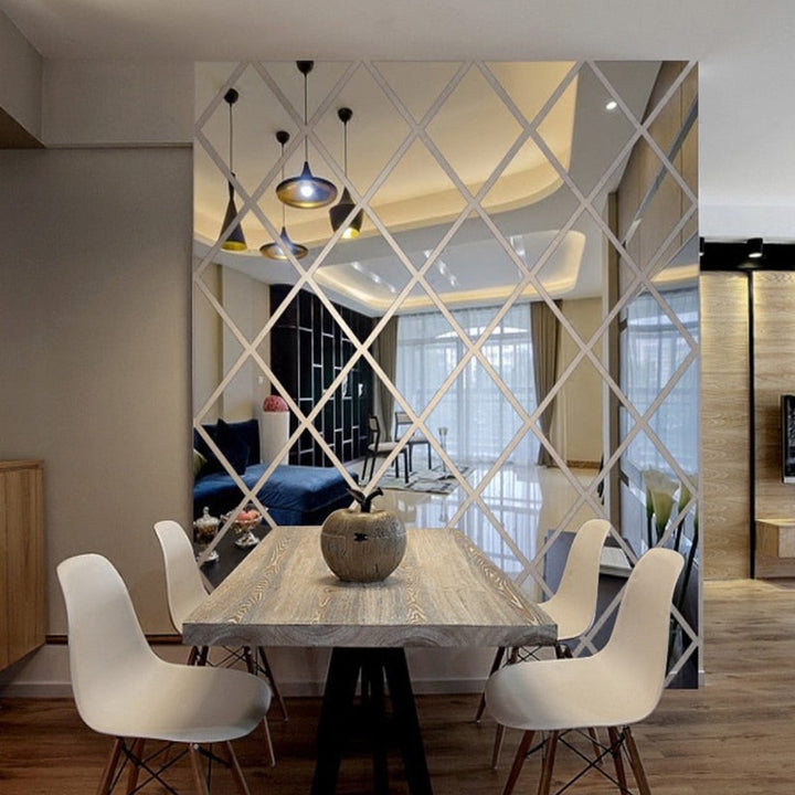 3D Acrylic Wall Mirror Stickers for Brighter Rooms