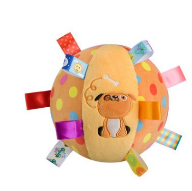 Baby Plush Bell Ball Toy – Soft Cloth Sensory Play
