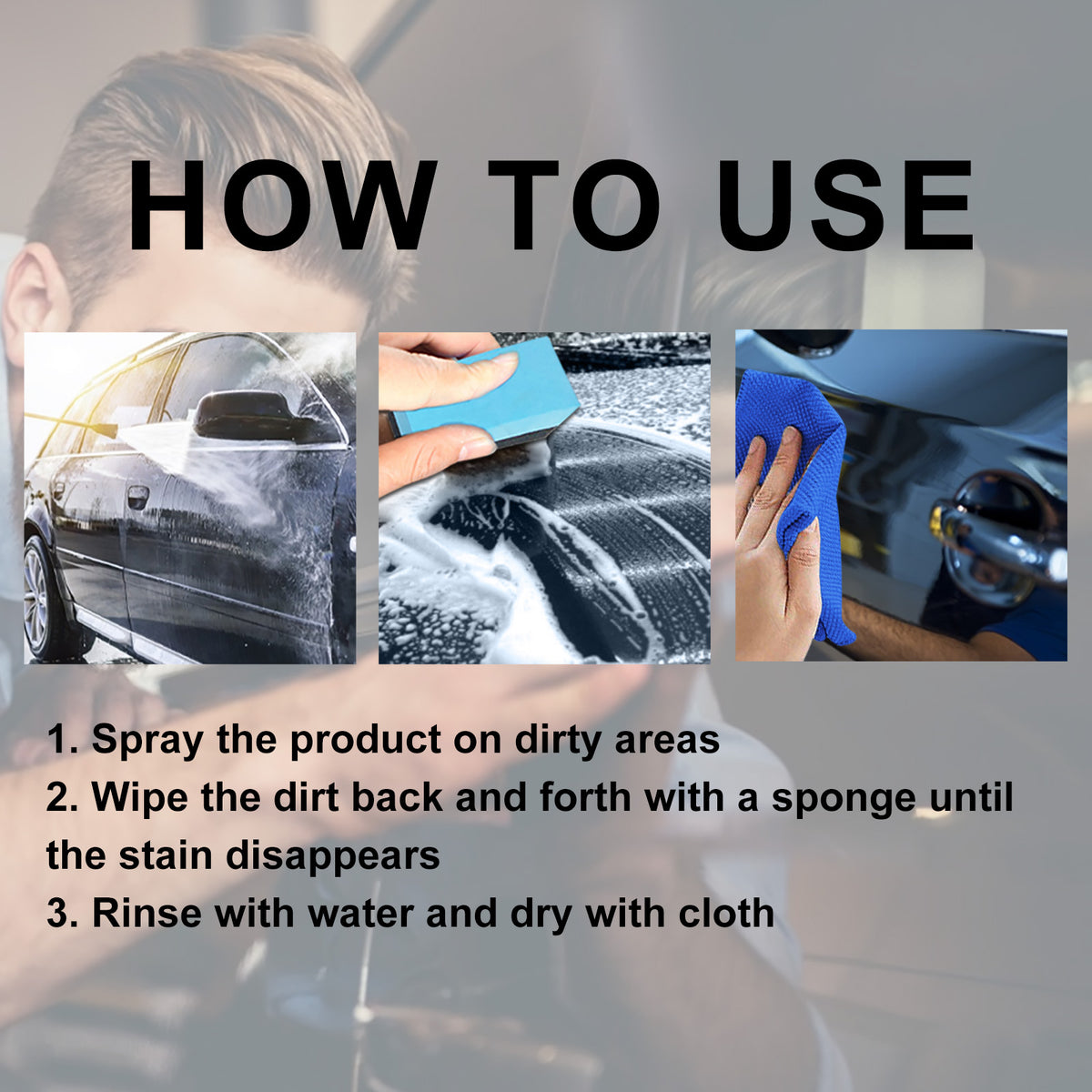 Concentrated Car Wash Spray for Scratch-Free Shine