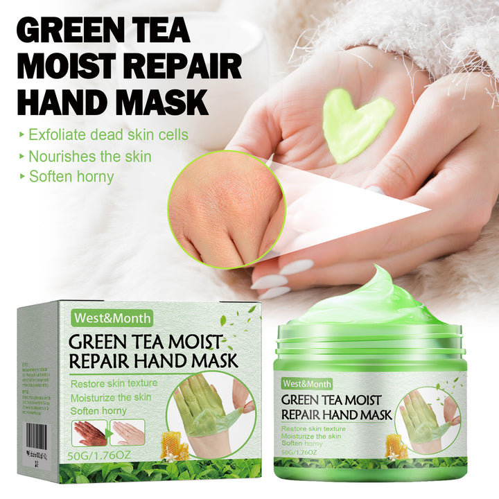 Green Tea Hand Mask – Deep Moisture & Gentle Exfoliation