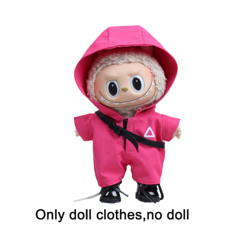 Labrador Macaron Doll Hoodie Outfit - Pink Streetwear Set