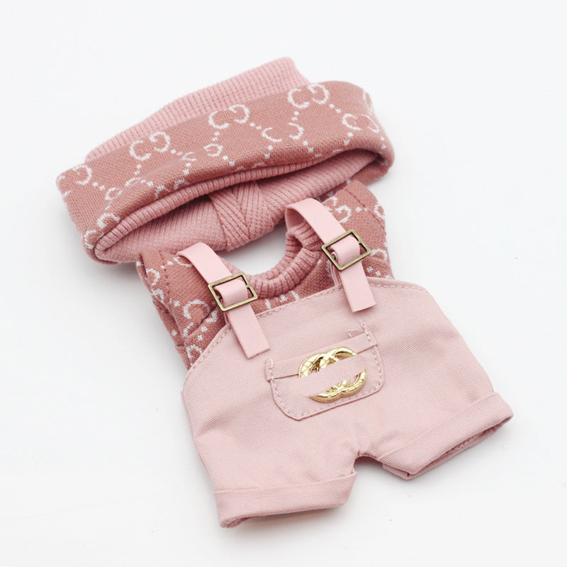 Labubu Doll Clothes & Matching Knitted Hats, 10cm-17cm