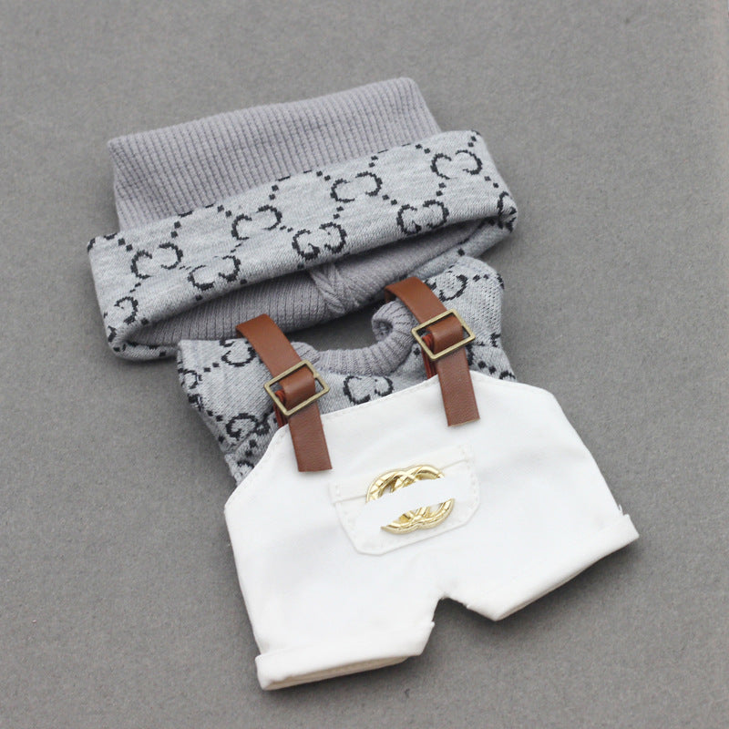 Labubu Doll Clothes & Matching Knitted Hats, 10cm-17cm