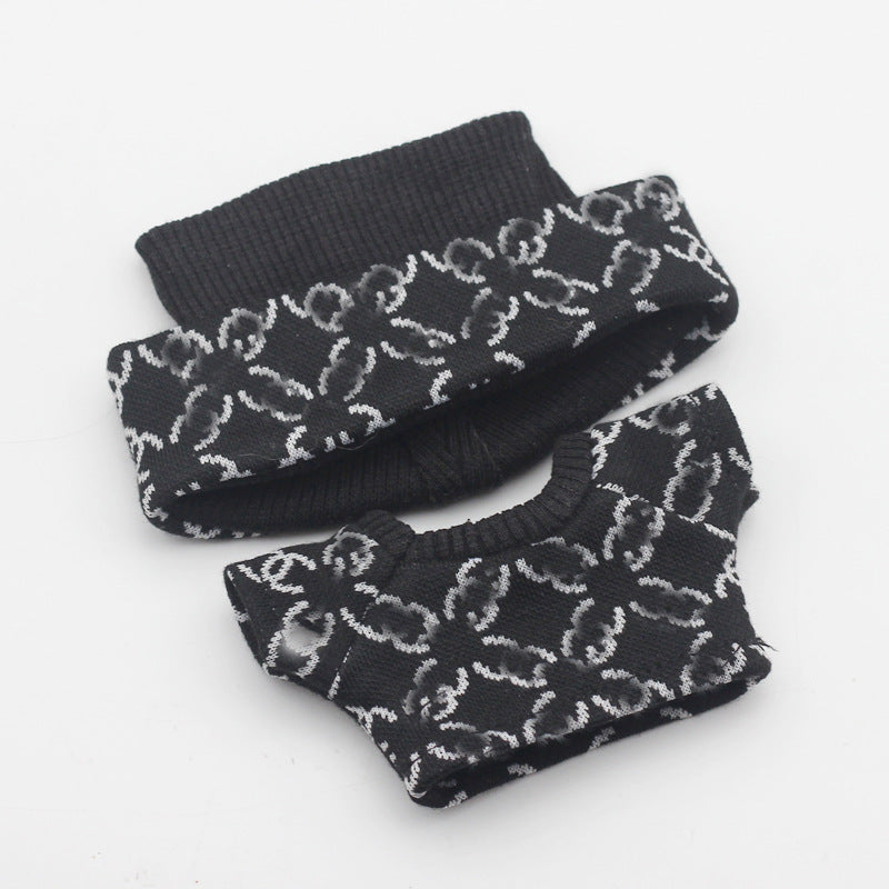 Labubu Doll Clothes & Matching Knitted Hats, 10cm-17cm