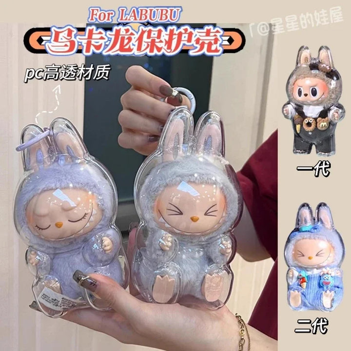17cm Labubu Protector Case for Dressed Figures Display