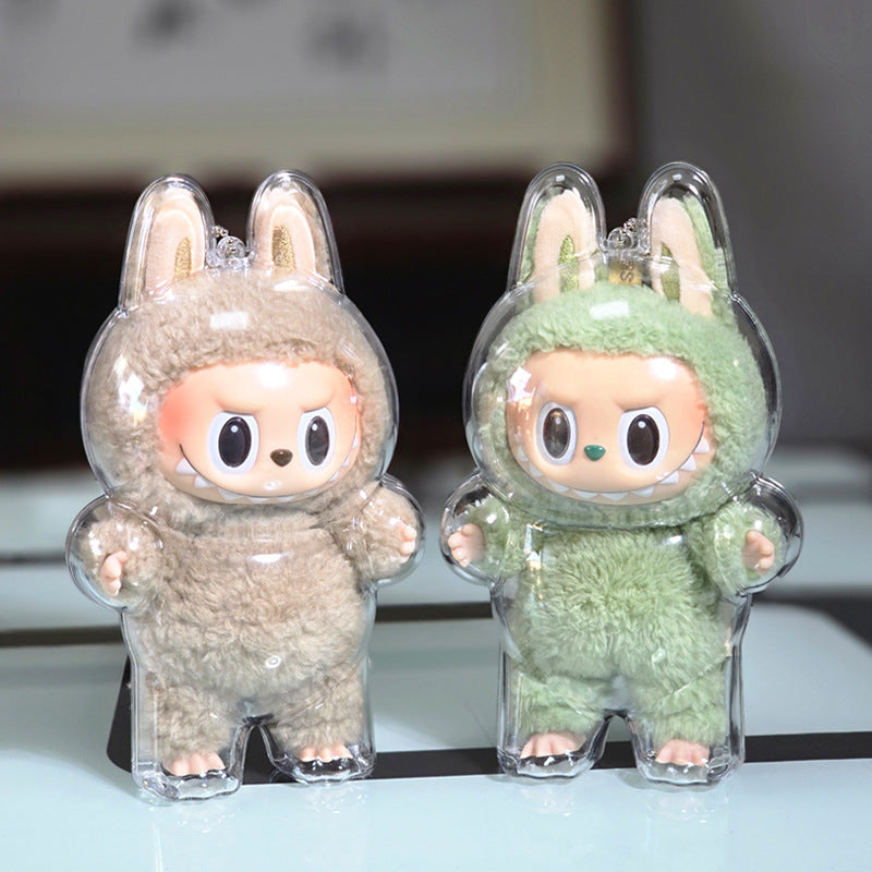 17cm Labubu Protector Case for Dressed Figures Display