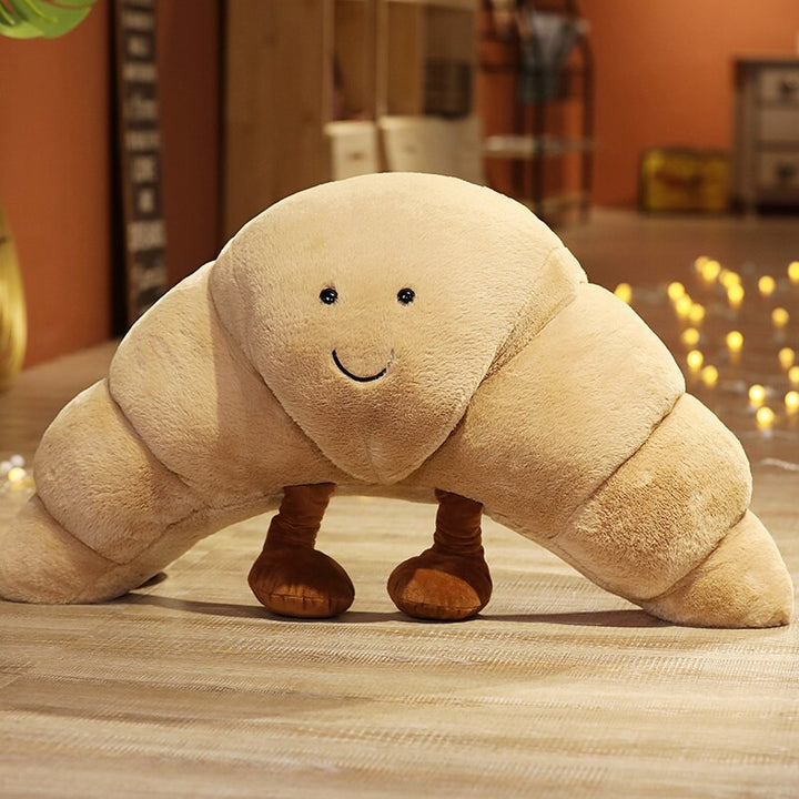 Croissant Plush Pillow for Cozy Cuddles and Decor