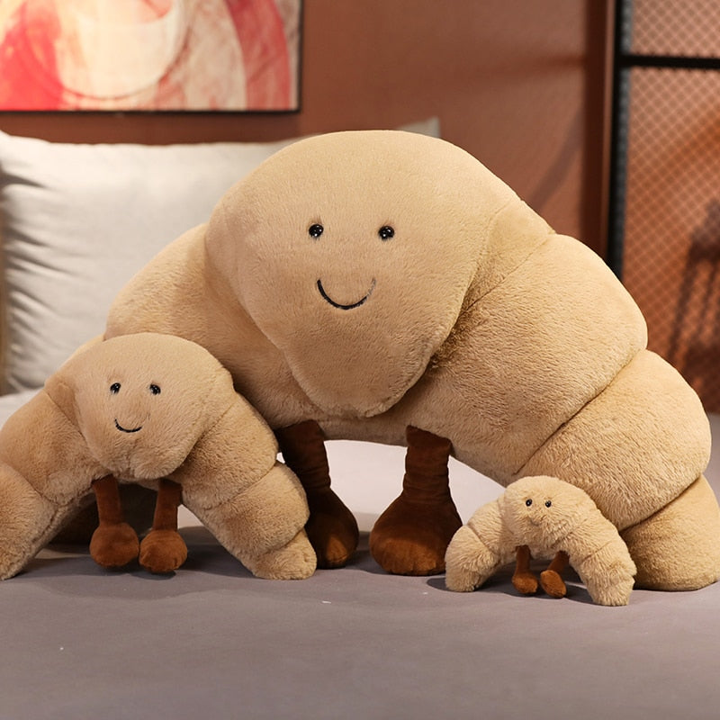Croissant Plush Pillow for Cozy Cuddles and Decor