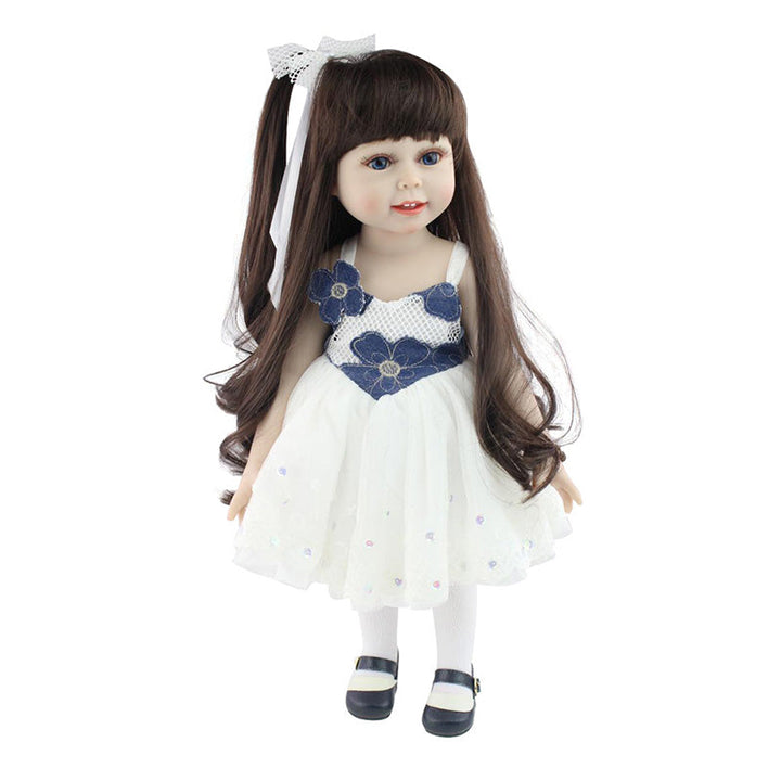 18-Inch Reborn Girl Doll With Lifelike Details & Dress
