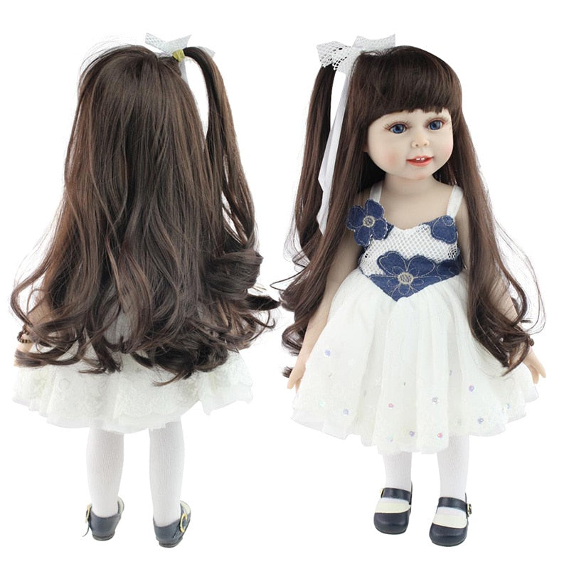 18-Inch Reborn Girl Doll With Lifelike Details & Dress