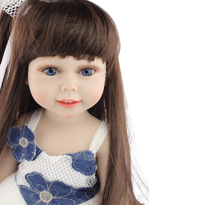 18-Inch Reborn Girl Doll With Lifelike Details & Dress