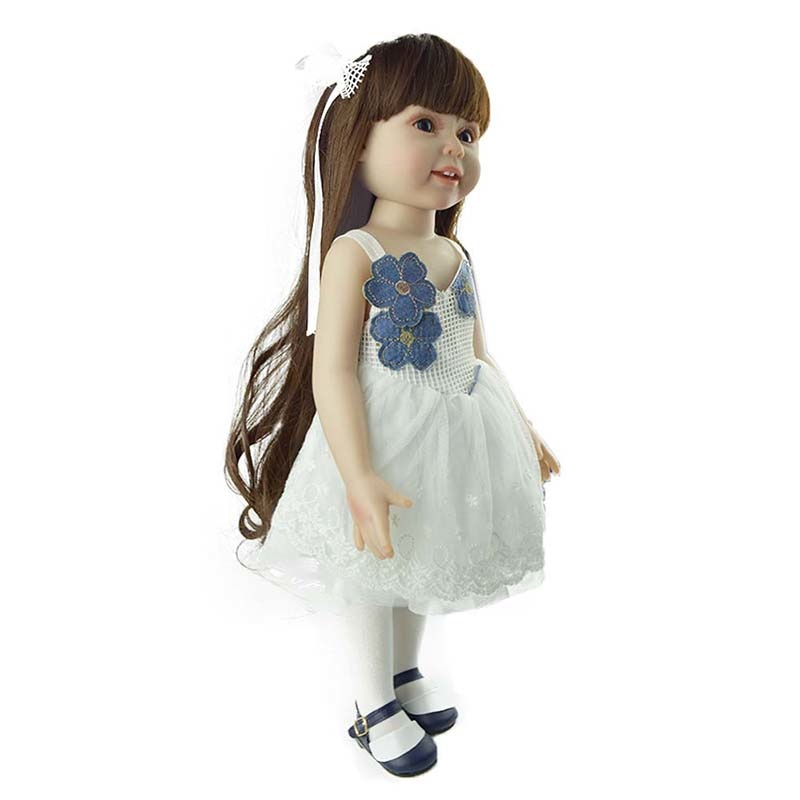 18-Inch Reborn Girl Doll With Lifelike Details & Dress