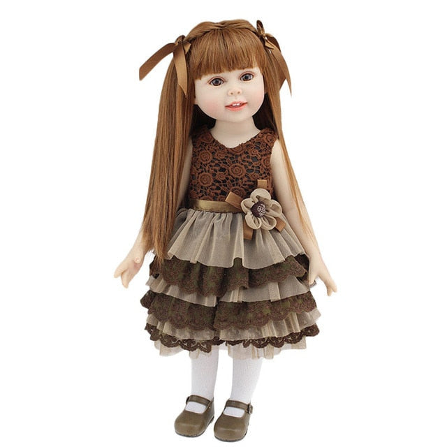 18-Inch Reborn Girl Doll With Lifelike Details & Dress