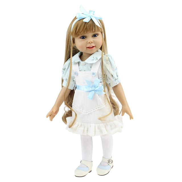 18-Inch Reborn Girl Doll With Lifelike Details & Dress