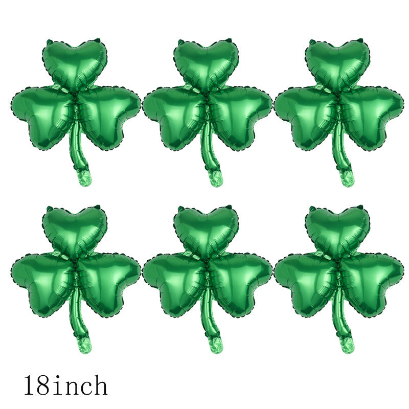 18-Inch Clover Balloons for St. Patrick’s Day Decor