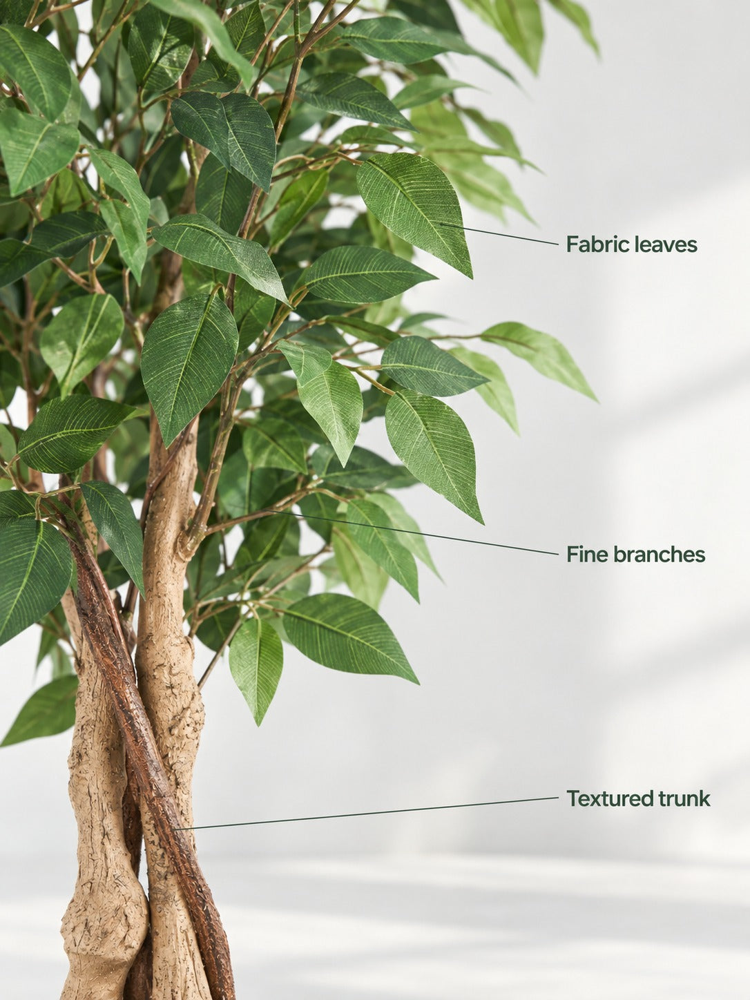 180cm Artificial Ficus Tree for Living Room Corners