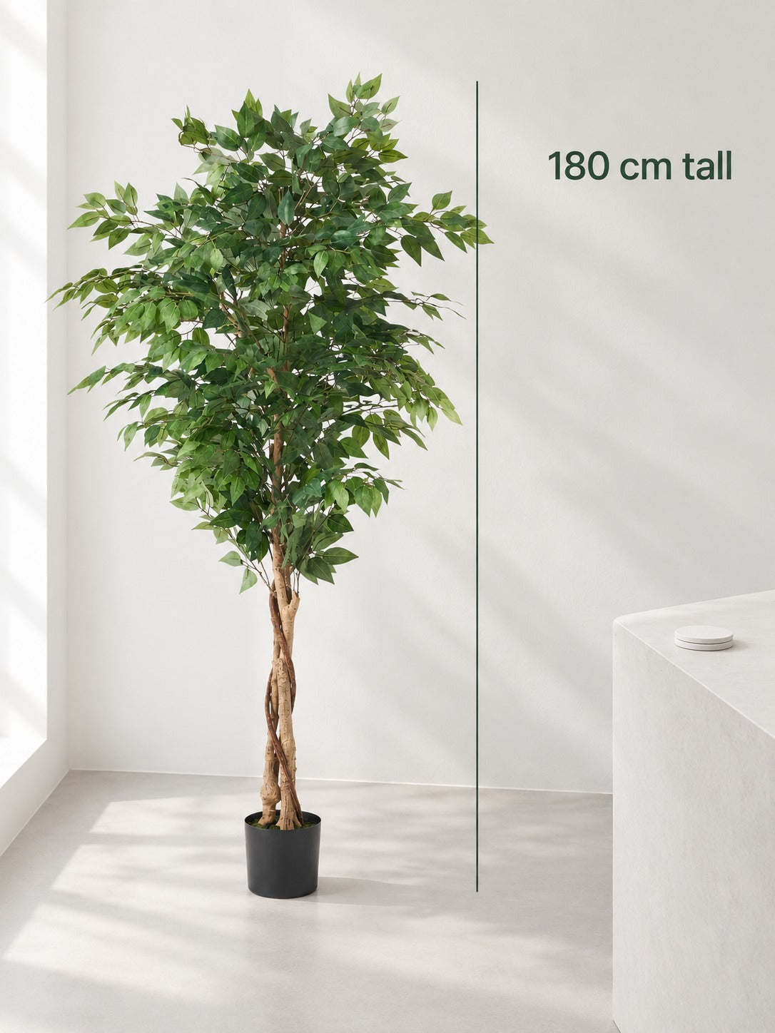 180cm Artificial Ficus Tree for Living Room Corners