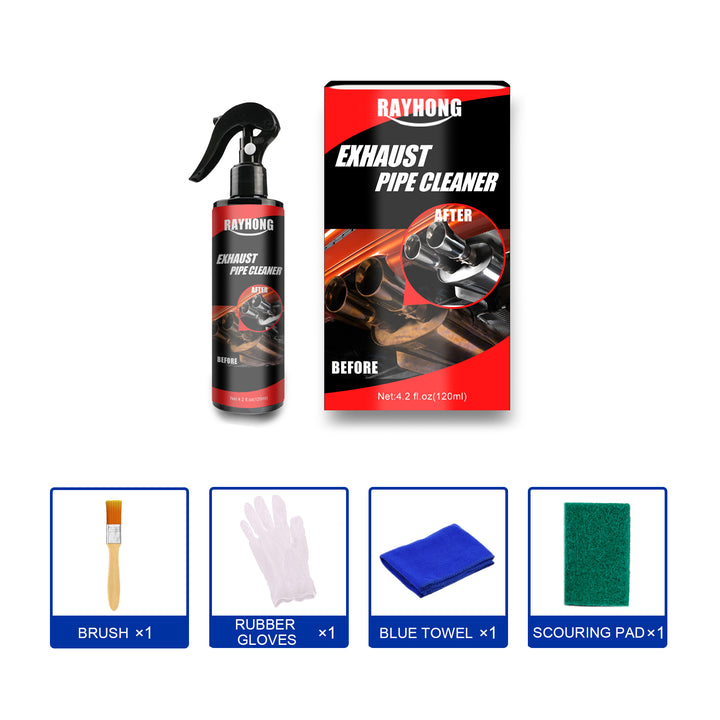 Exhaust Pipe Cleaner for Rust, Soot & Metal Shine