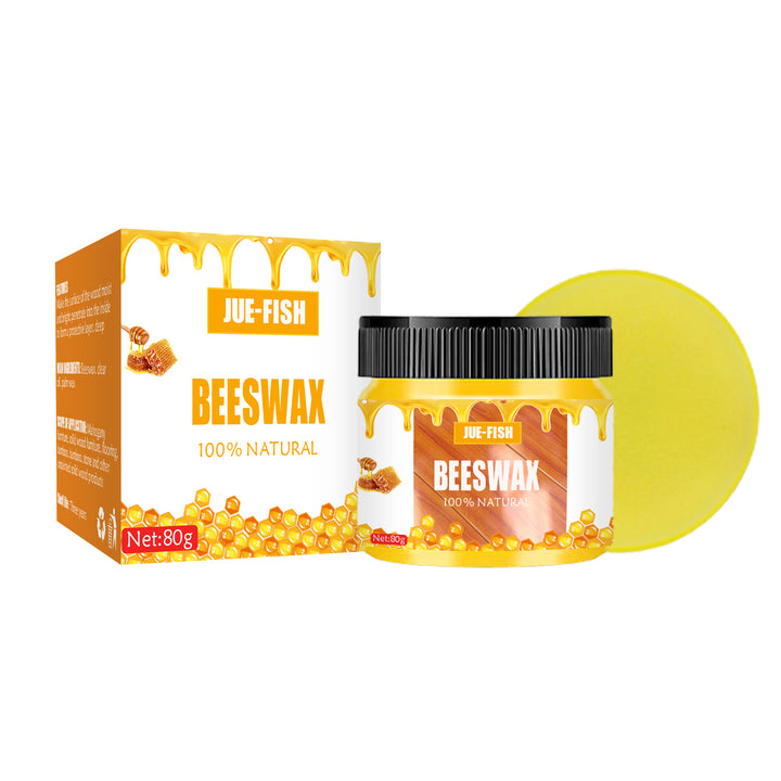Beeswax Wood Polish for Furniture & Floors, 80g Jar