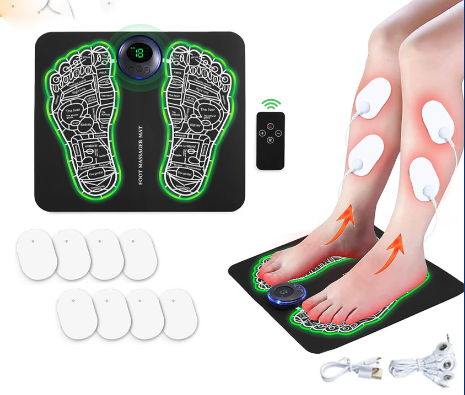 Foot Massager Mat — 8-Mode EMS Relief for Pain & Circulation