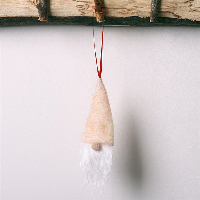 Santa Gnome Ornaments 3-Piece Festive Christmas Set