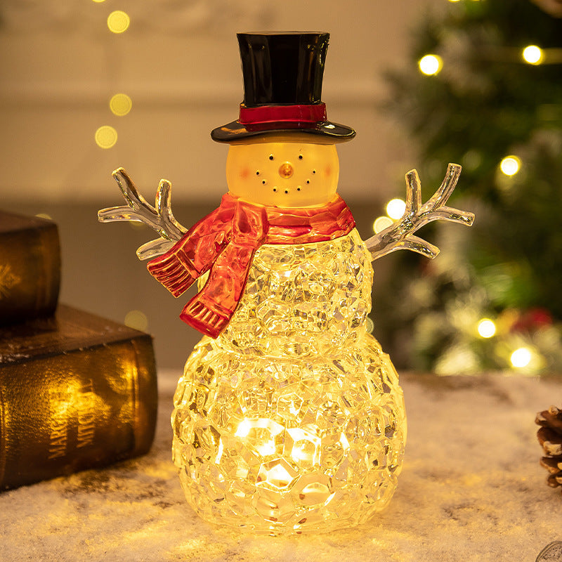 Christmas Snowman Nightlight for Cozy Tabletop Glow