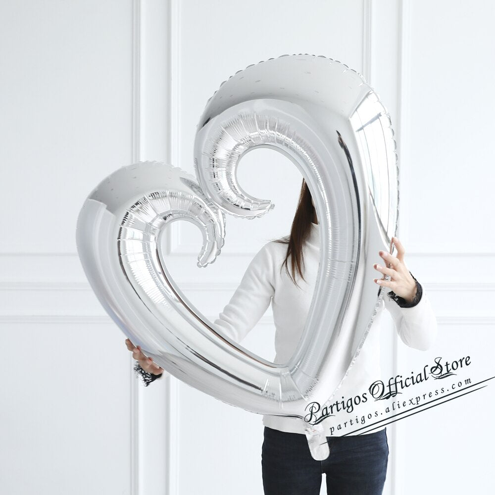 18-Inch Heart Balloons for Romantic Party Decorations