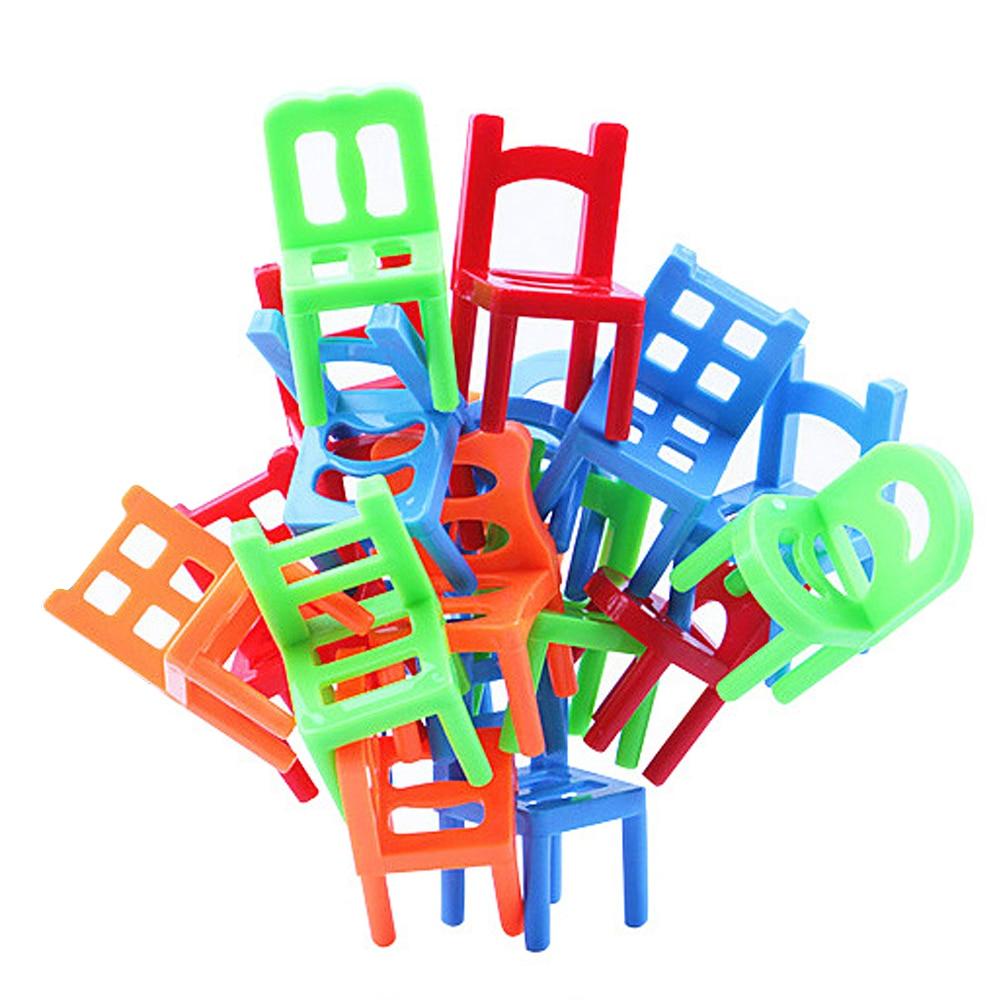 Balance Chair Stacking Game for Kids, 18-Piece Fun