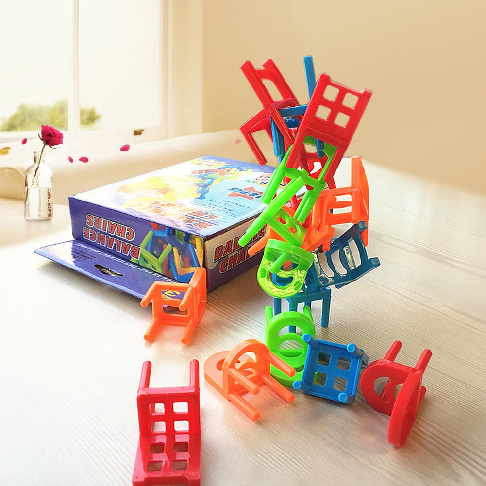 Balance Chair Stacking Game for Kids, 18-Piece Fun