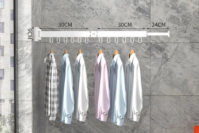 Wall-Mounted Drying Rack for Small-Space Laundry Rooms