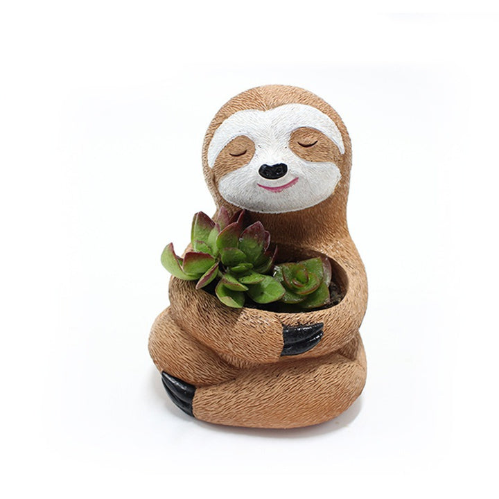 Sloth Flower Pot Planter for Succulents and Cacti