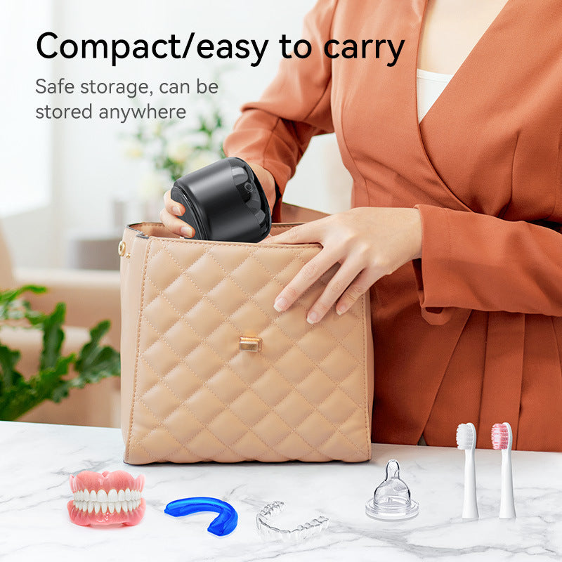 Portable Ultrasonic Denture Cleaner with 42kHz Waves