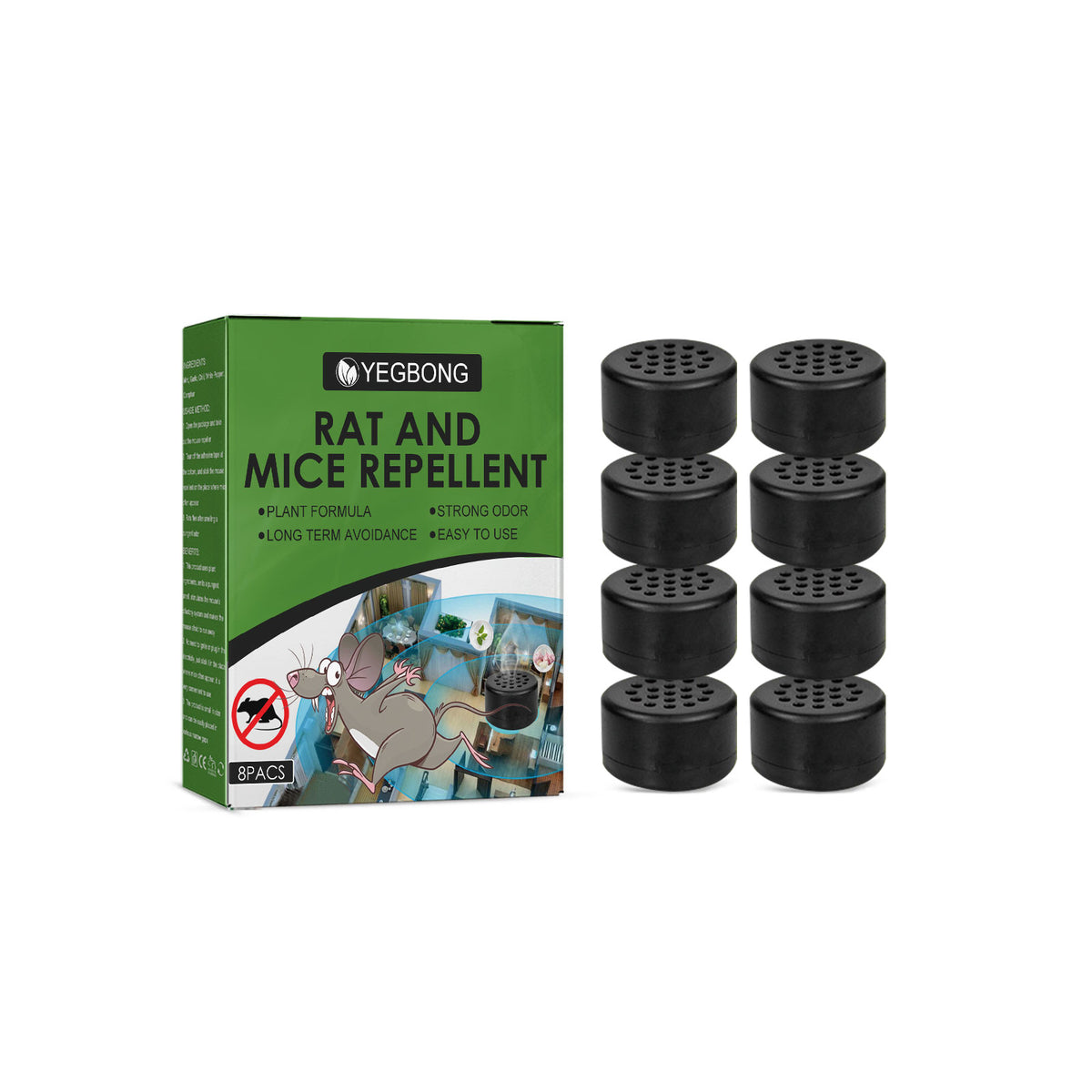Rat Repellent Pills for Cars, Home & Outdoor Areas