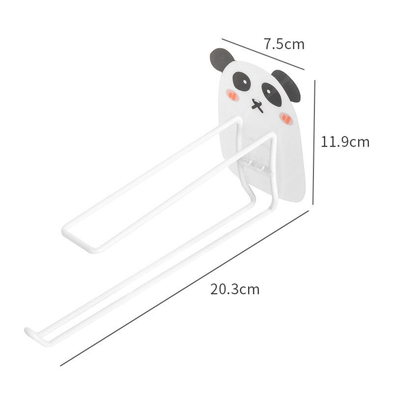 Punch-Free Wall Hooks for Bathroom Towels and Rolls